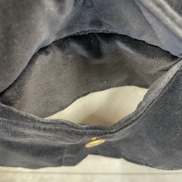 Vintage Old Navy Womens XXL Blazer Black Velvet Red Paisley Lining Academia Y2K - Picture 14 of 15